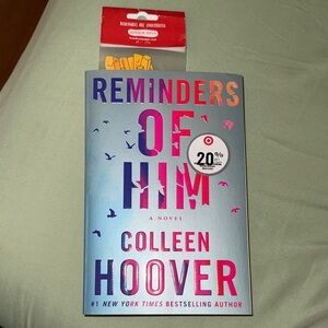 Reminders of Him by Colleen Hoover - Holographic Blue/Pink Paperback